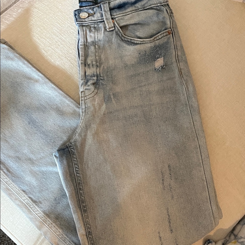 Wild Fable Women's Faded Denim Straight Leg Jeans